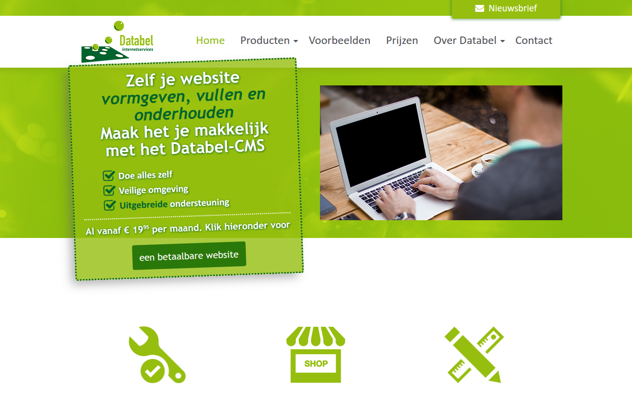 Screenshot van databel.eu