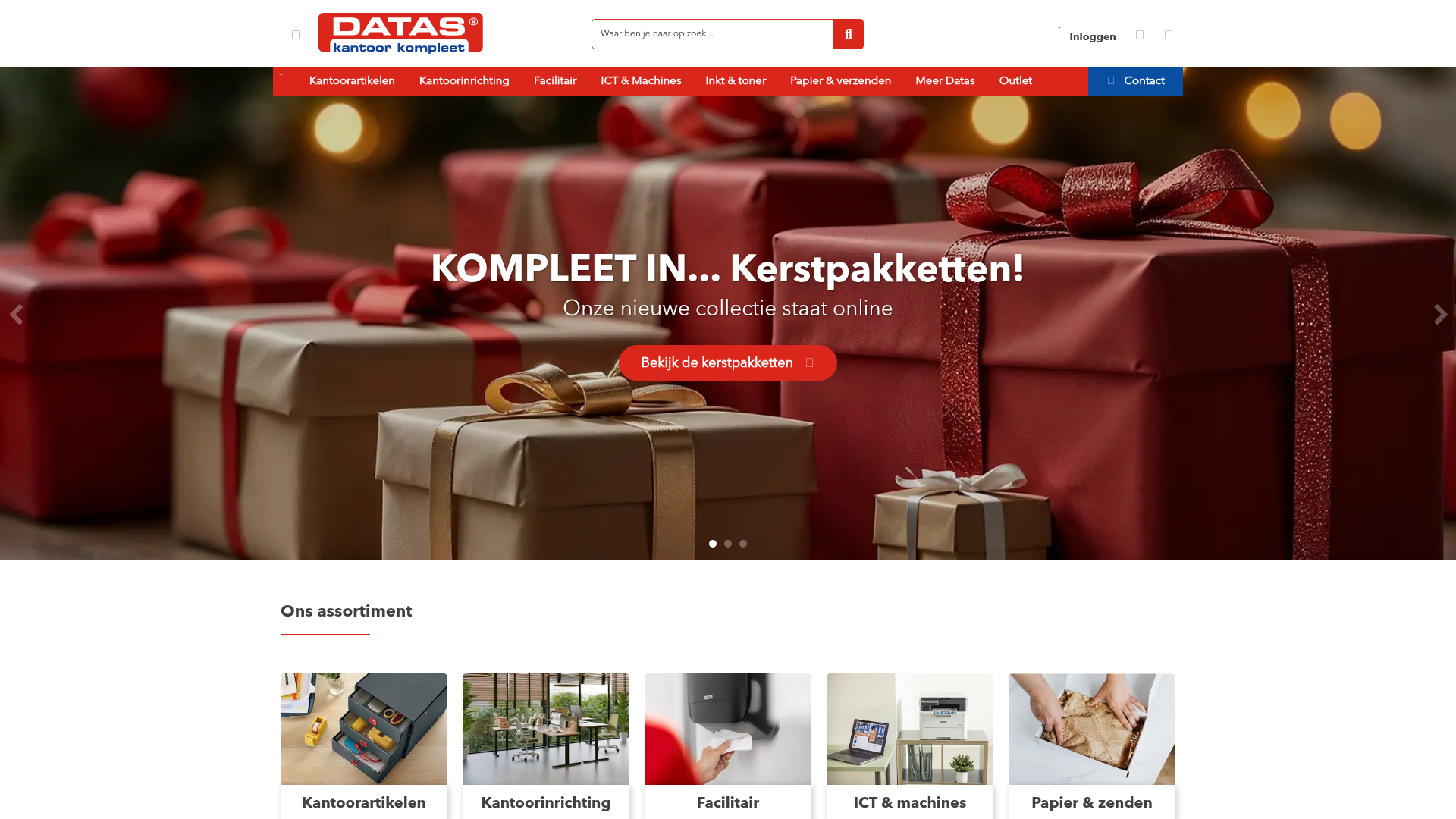 Screenshot van datas.nl