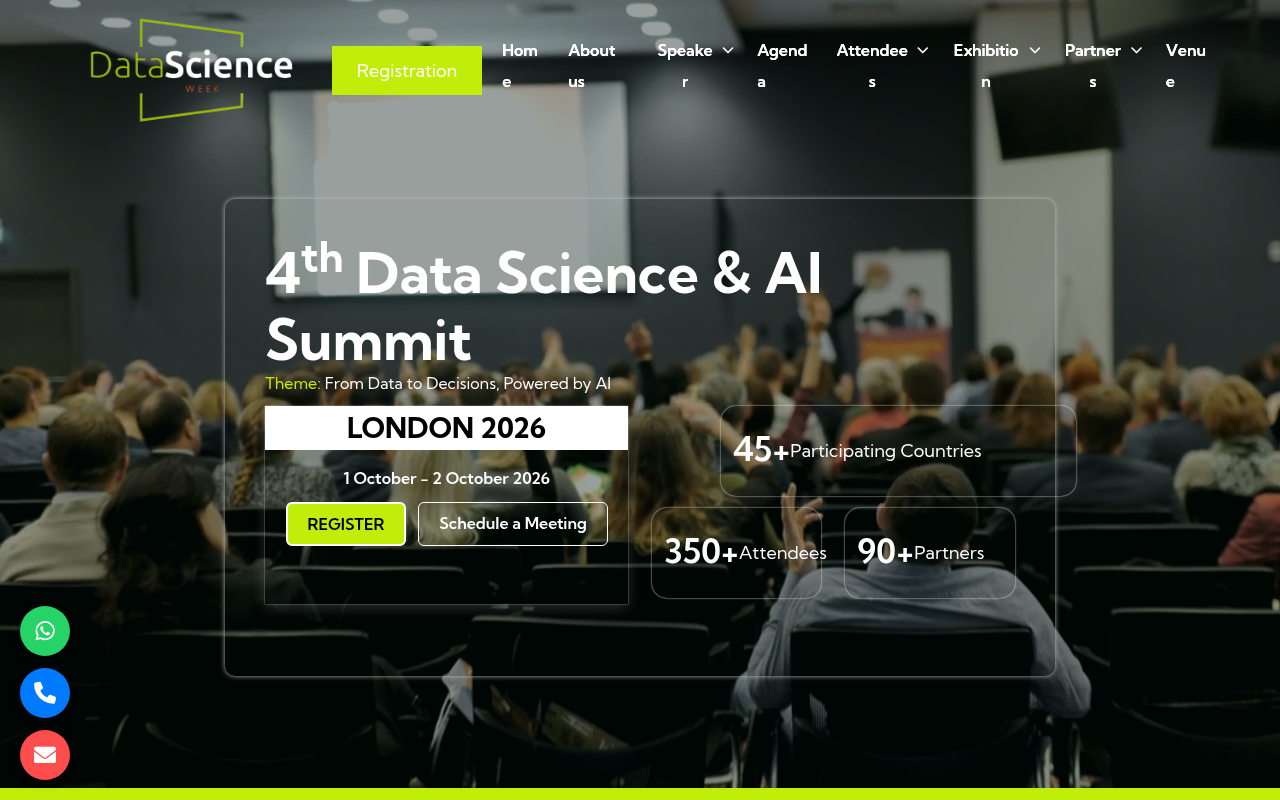 Screenshot van datascience.thepeopleevents.com