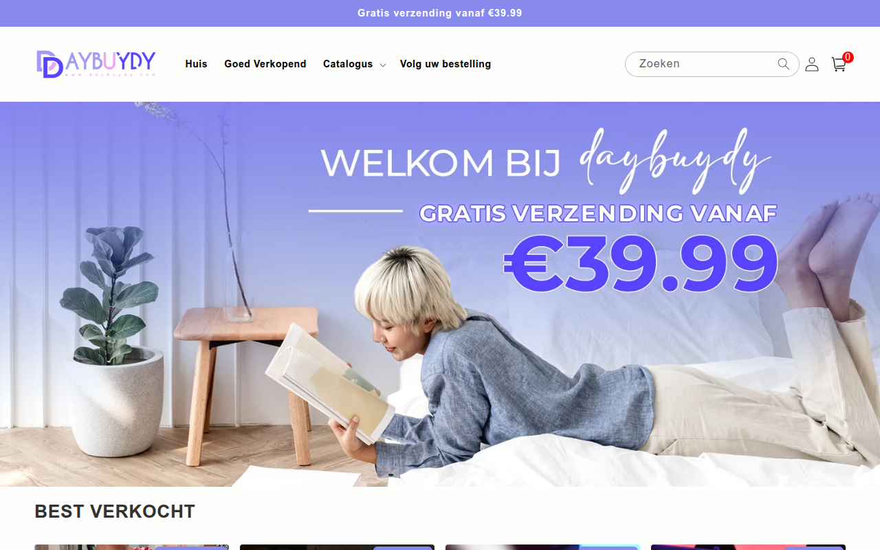 Screenshot van daybuydy.com