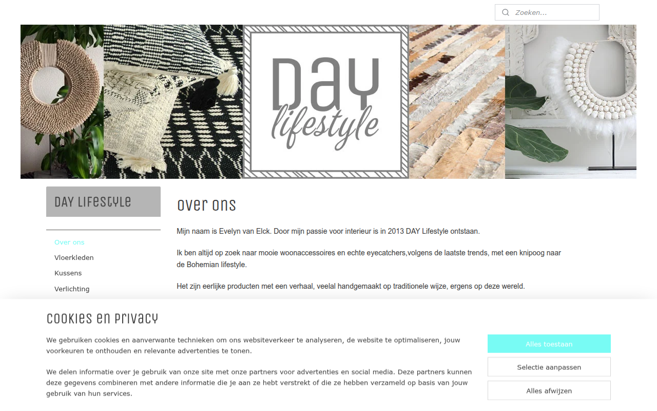 Screenshot van daylifestyle.nl