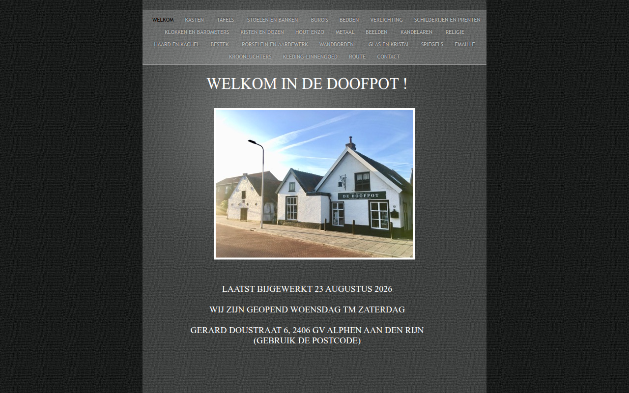 Screenshot van de-doofpot.nl