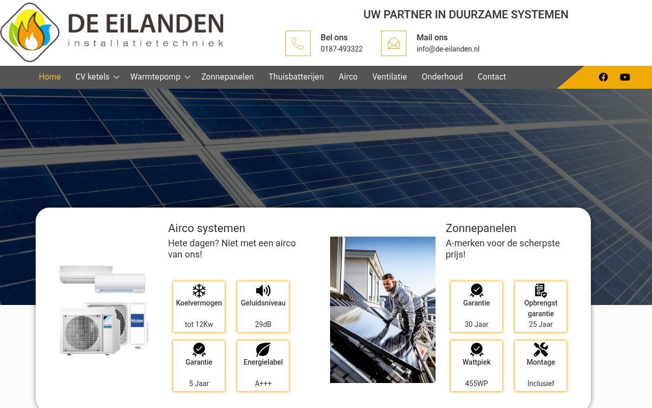 Screenshot van de-eilanden.nl