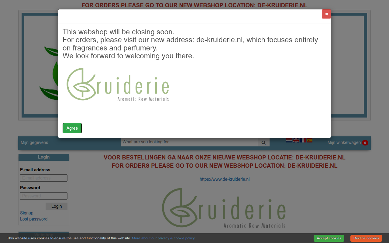Screenshot van de-kruiderie.com