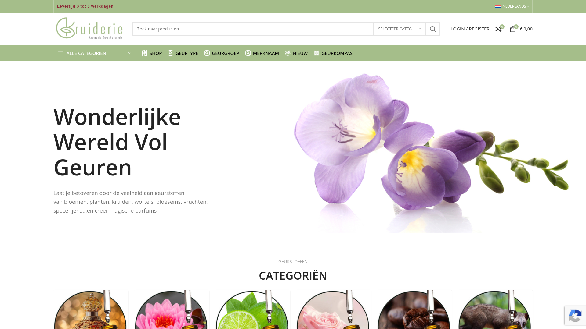 Screenshot van de-kruiderie.nl