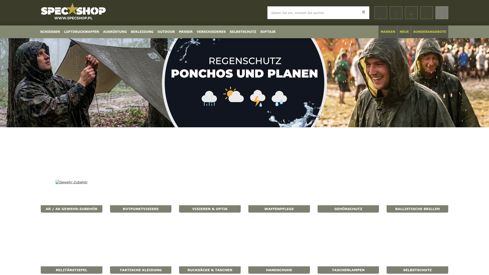 Screenshot van de.specshop.pl