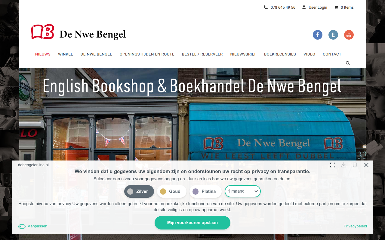 Screenshot van debengelonline.nl