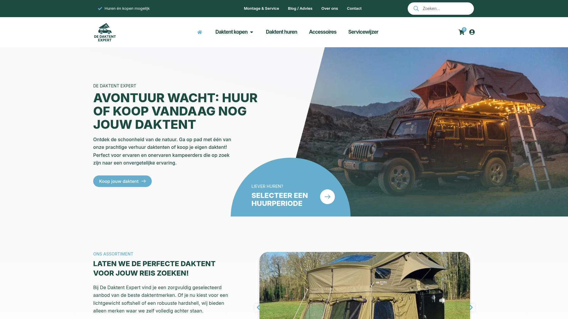 Screenshot van dedaktentexpert.nl
