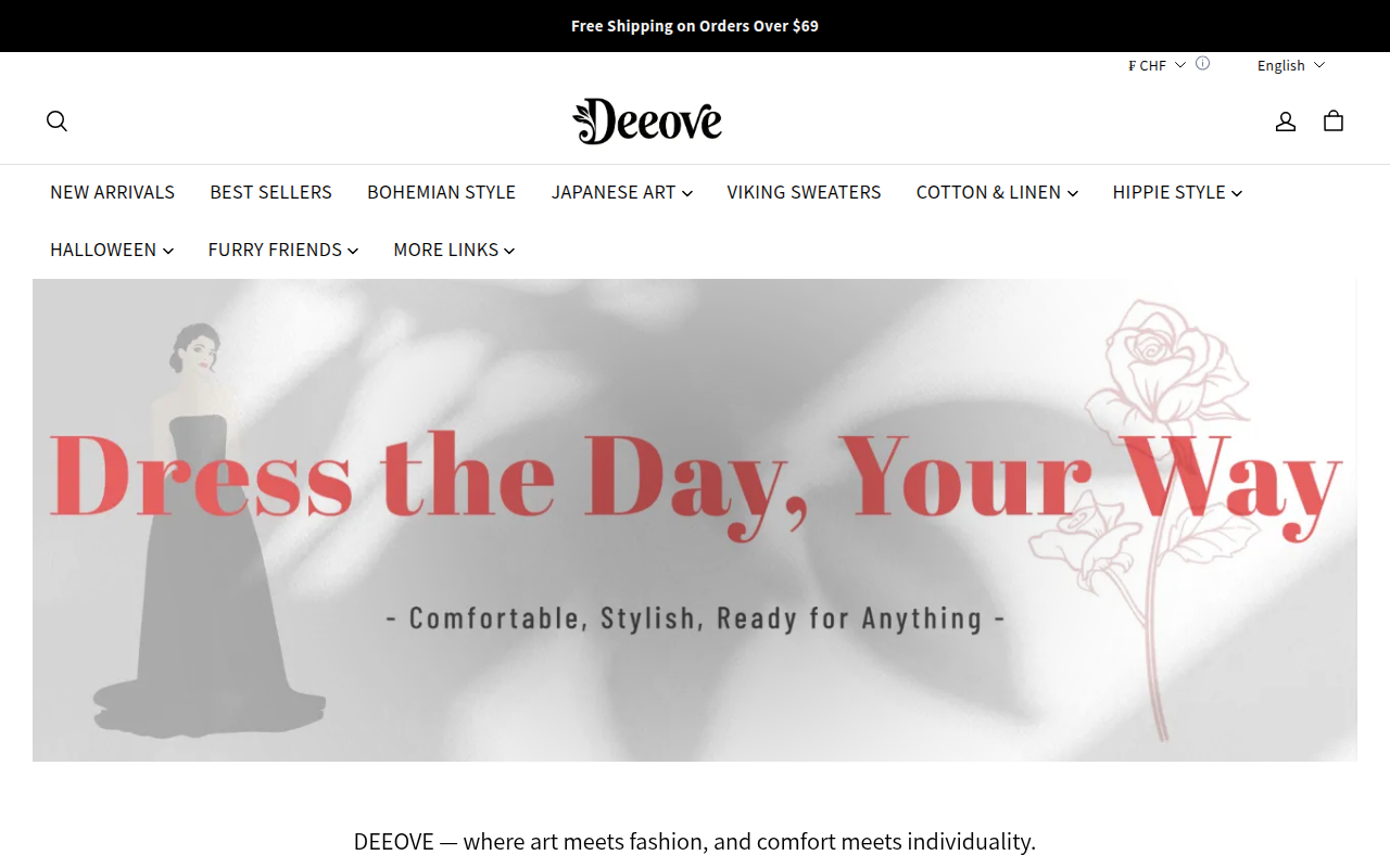 Screenshot van deeove.com