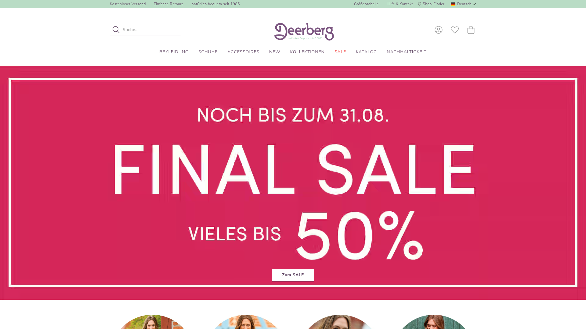 Screenshot van deerberg.nl