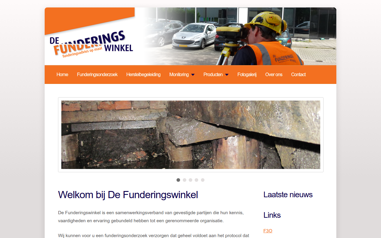 Screenshot van defunderingswinkel.nl
