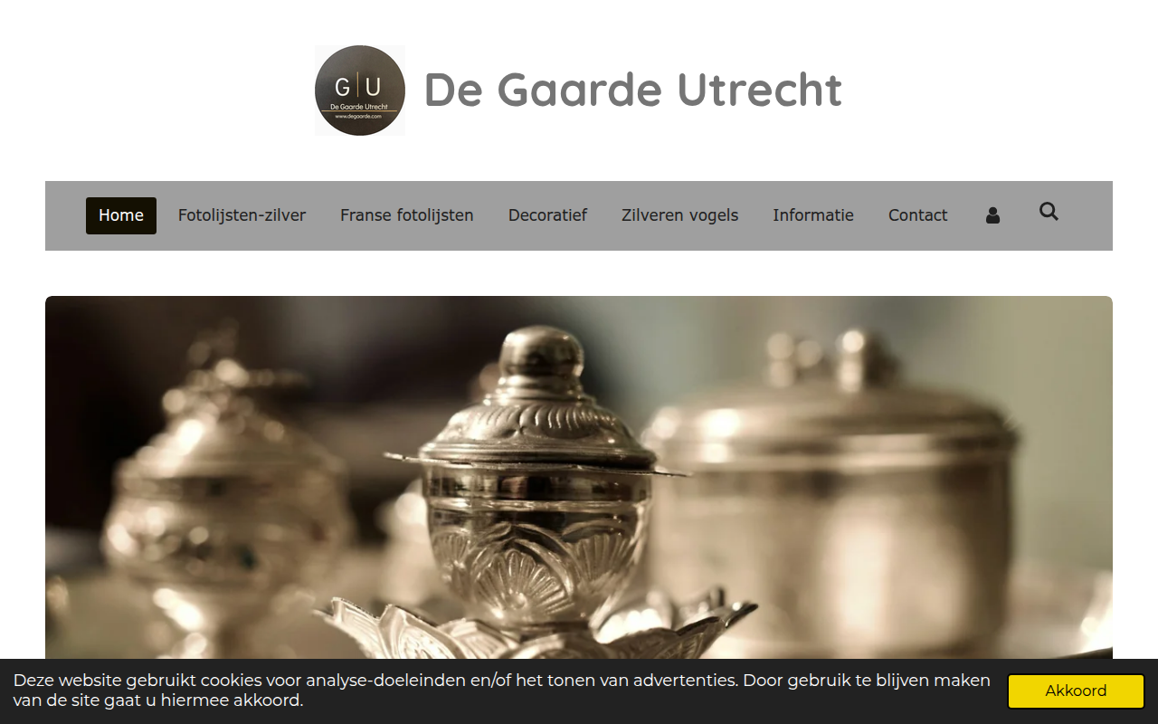 Screenshot van degaarde.com