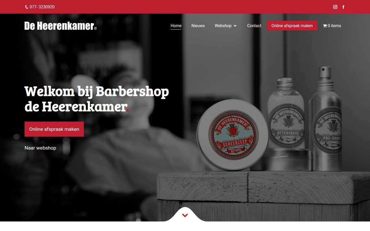 Screenshot van deheerenkamer.com