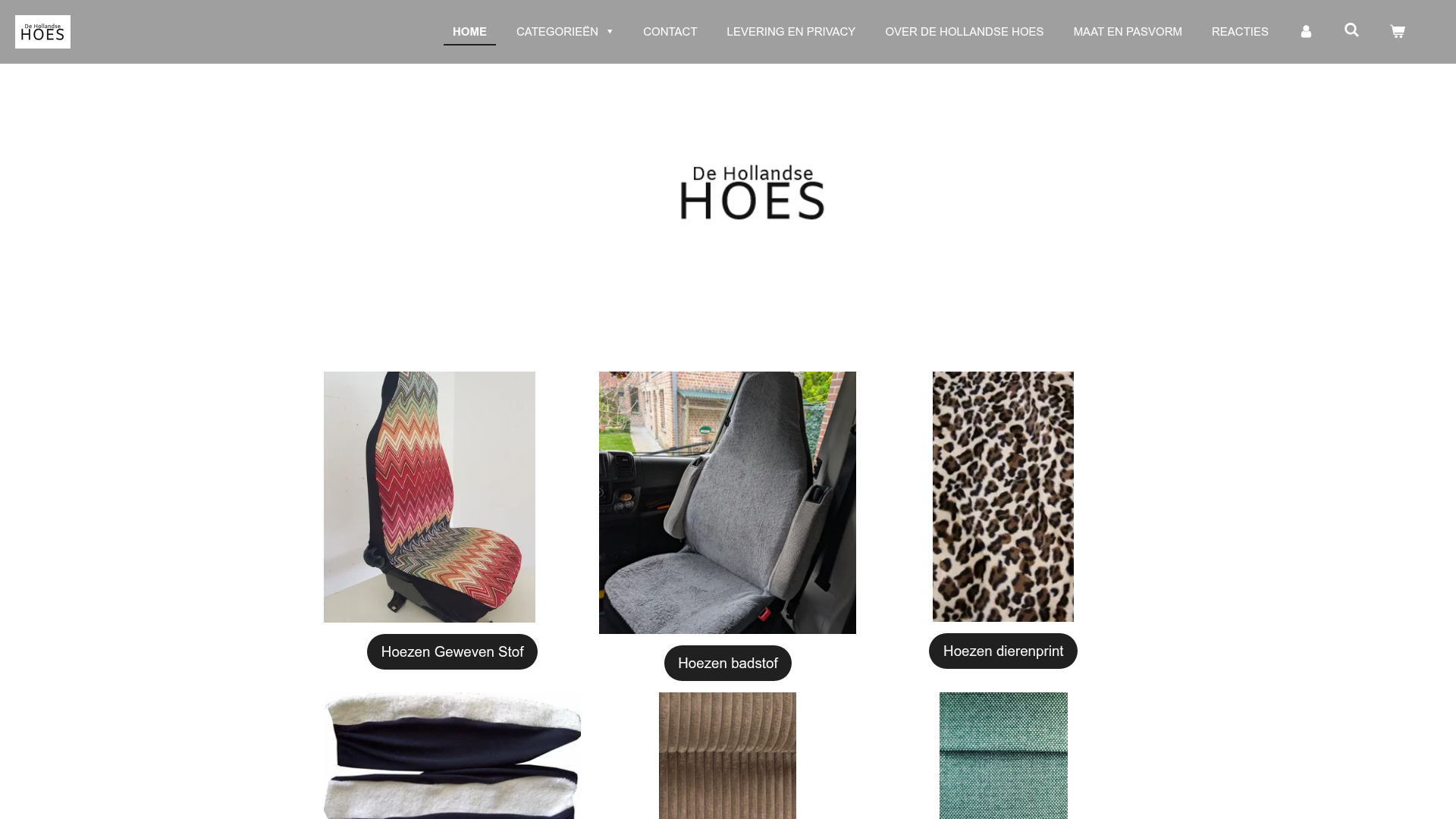 Screenshot van dehollandsehoes.nl