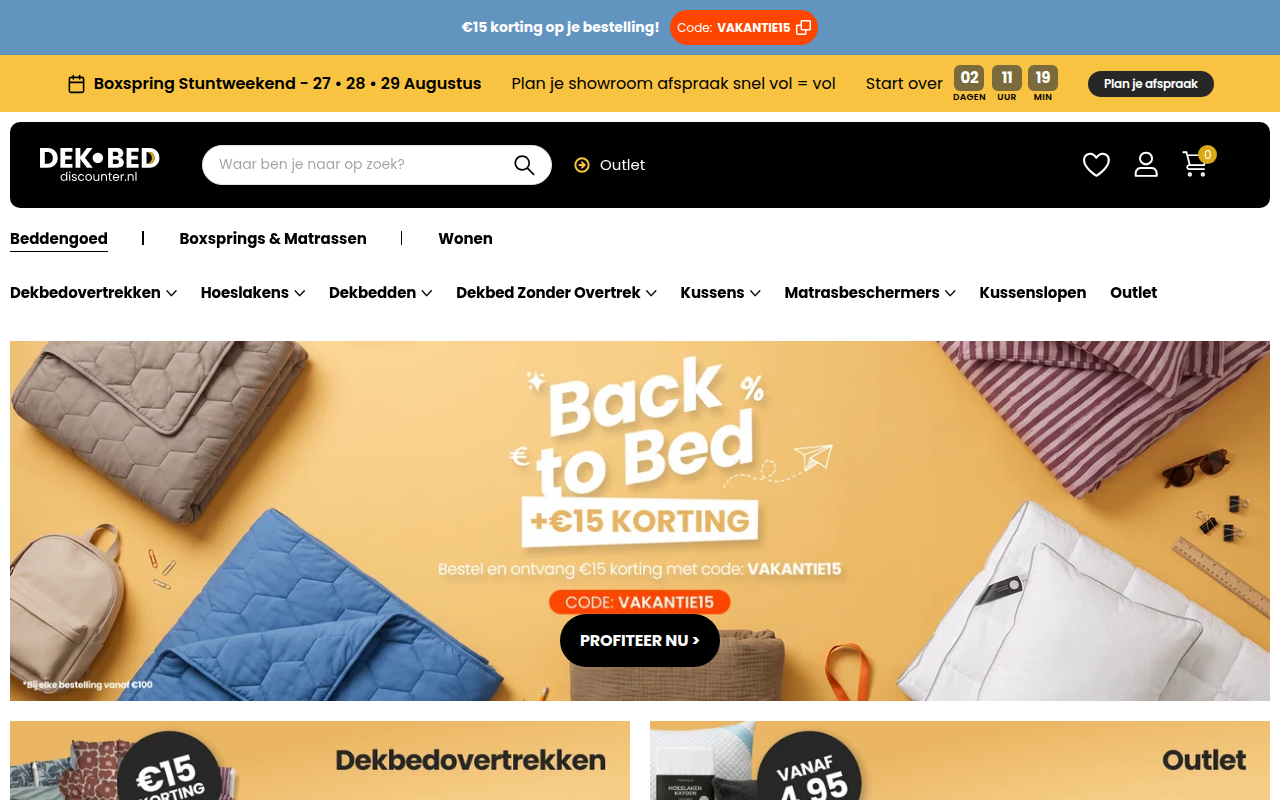 Screenshot van dekbed-discounter.nl