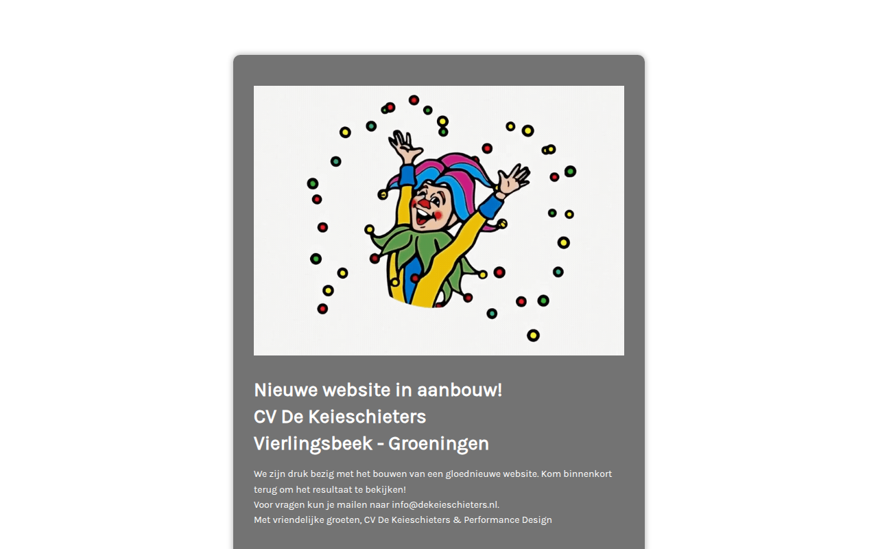 Screenshot van dekeieschieters.nl