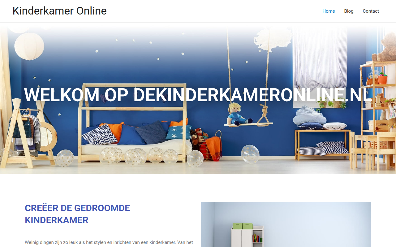 Screenshot van dekinderkameronline.nl