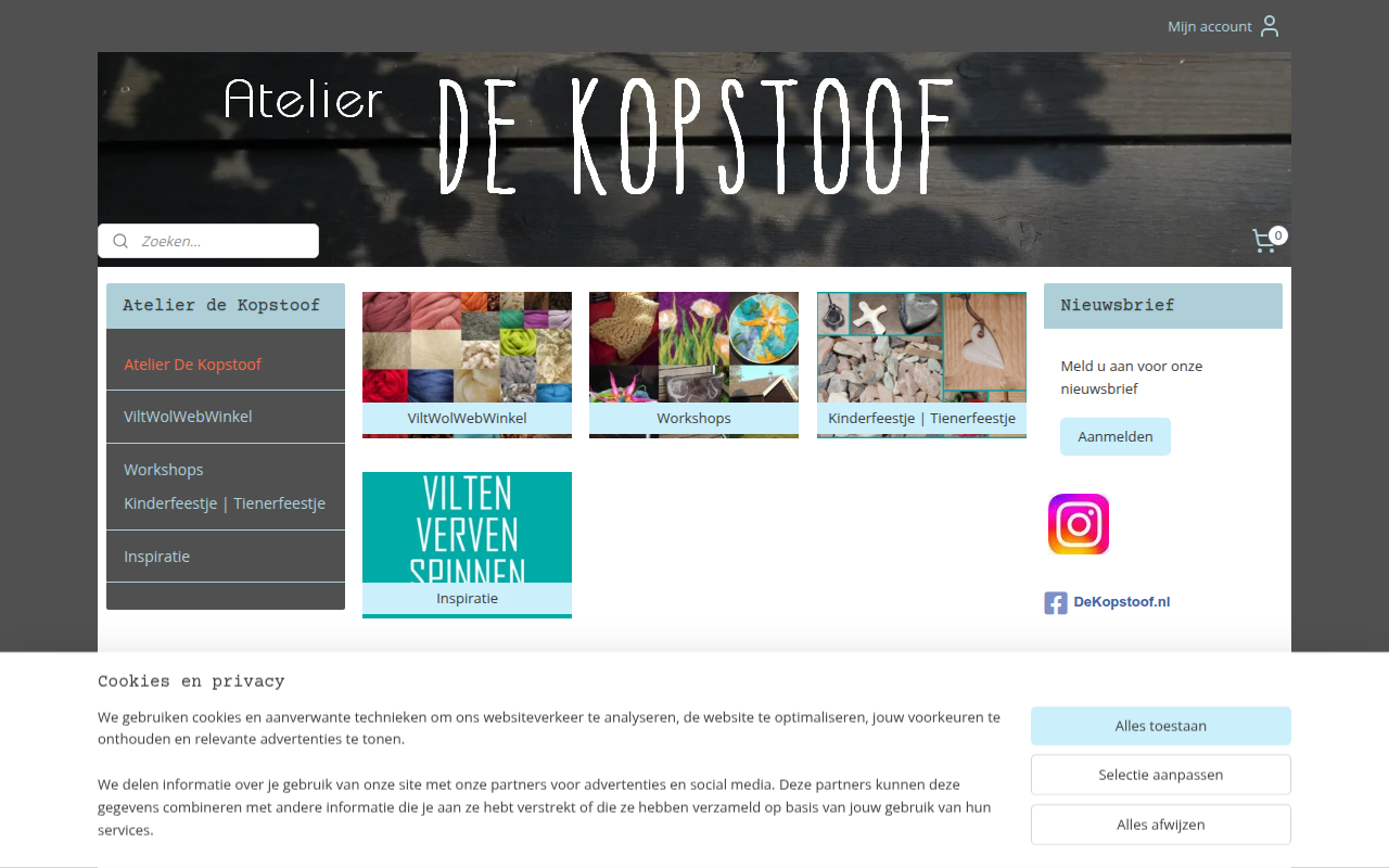 Screenshot van dekopstoof.nl