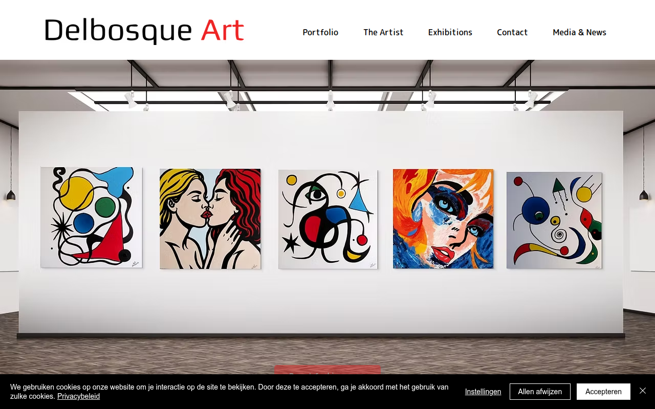 Screenshot van delbosqueart.com