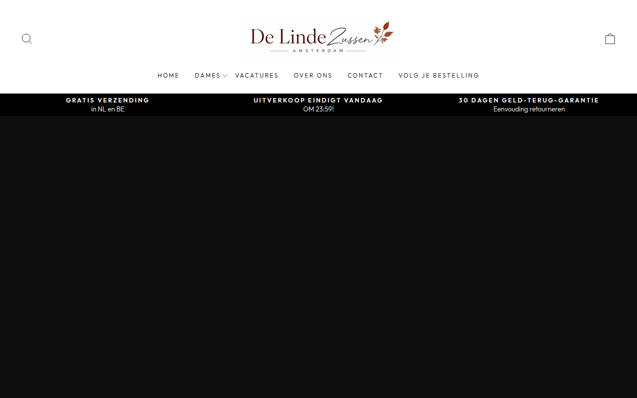 Screenshot van delindezussen.nl