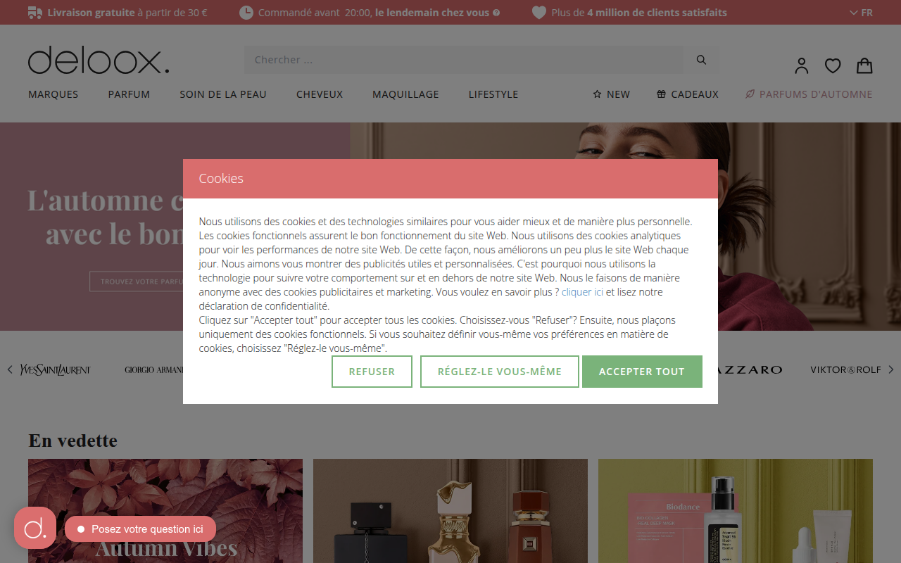 Screenshot van deloox.be