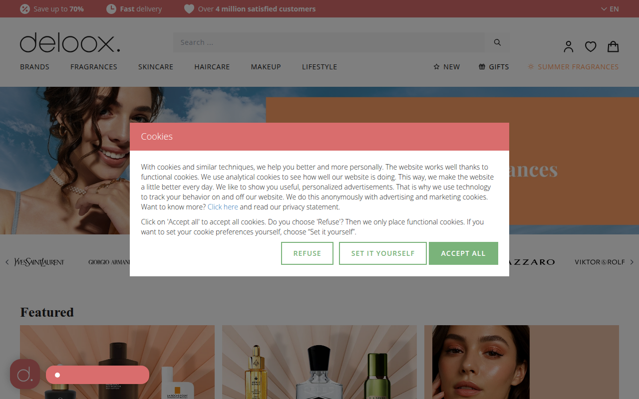 Screenshot van deloox.com