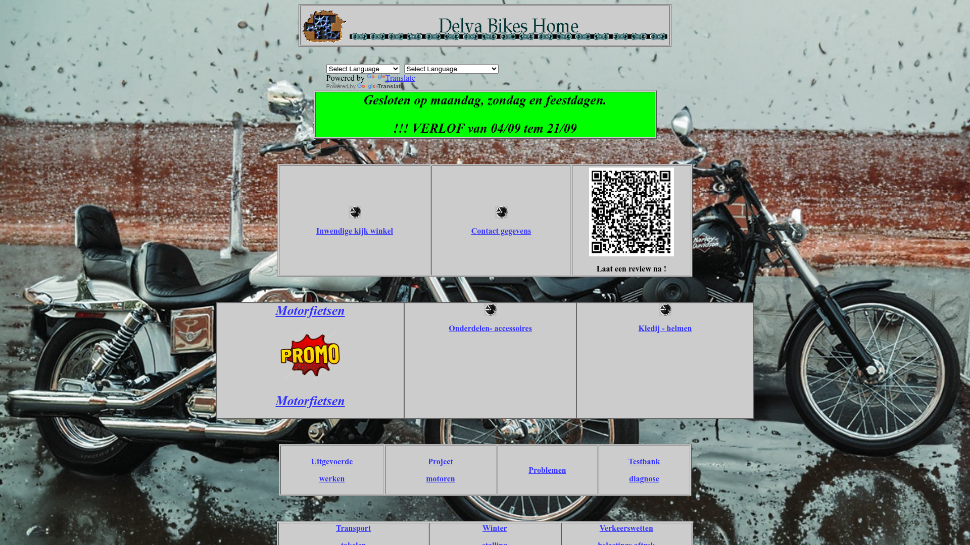 Screenshot van delvabikes.be