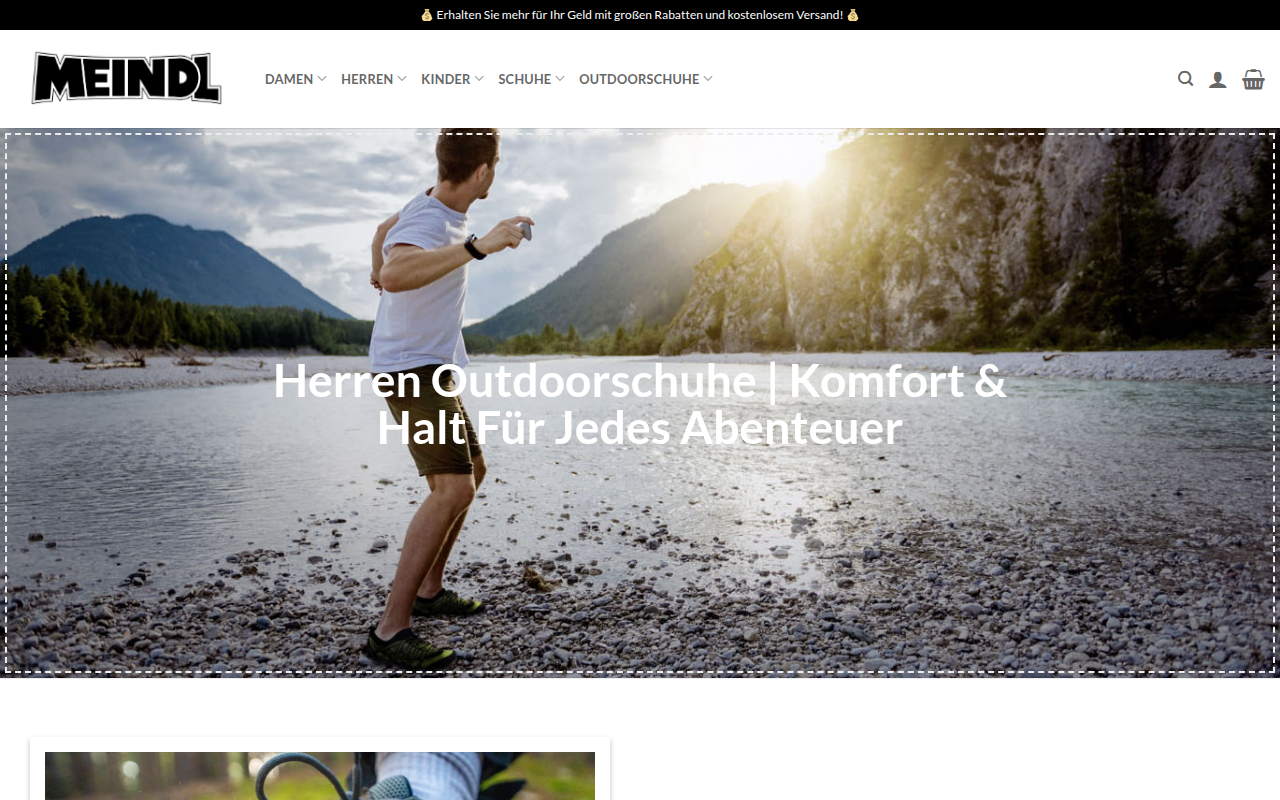 Screenshot van demeindlshop.com