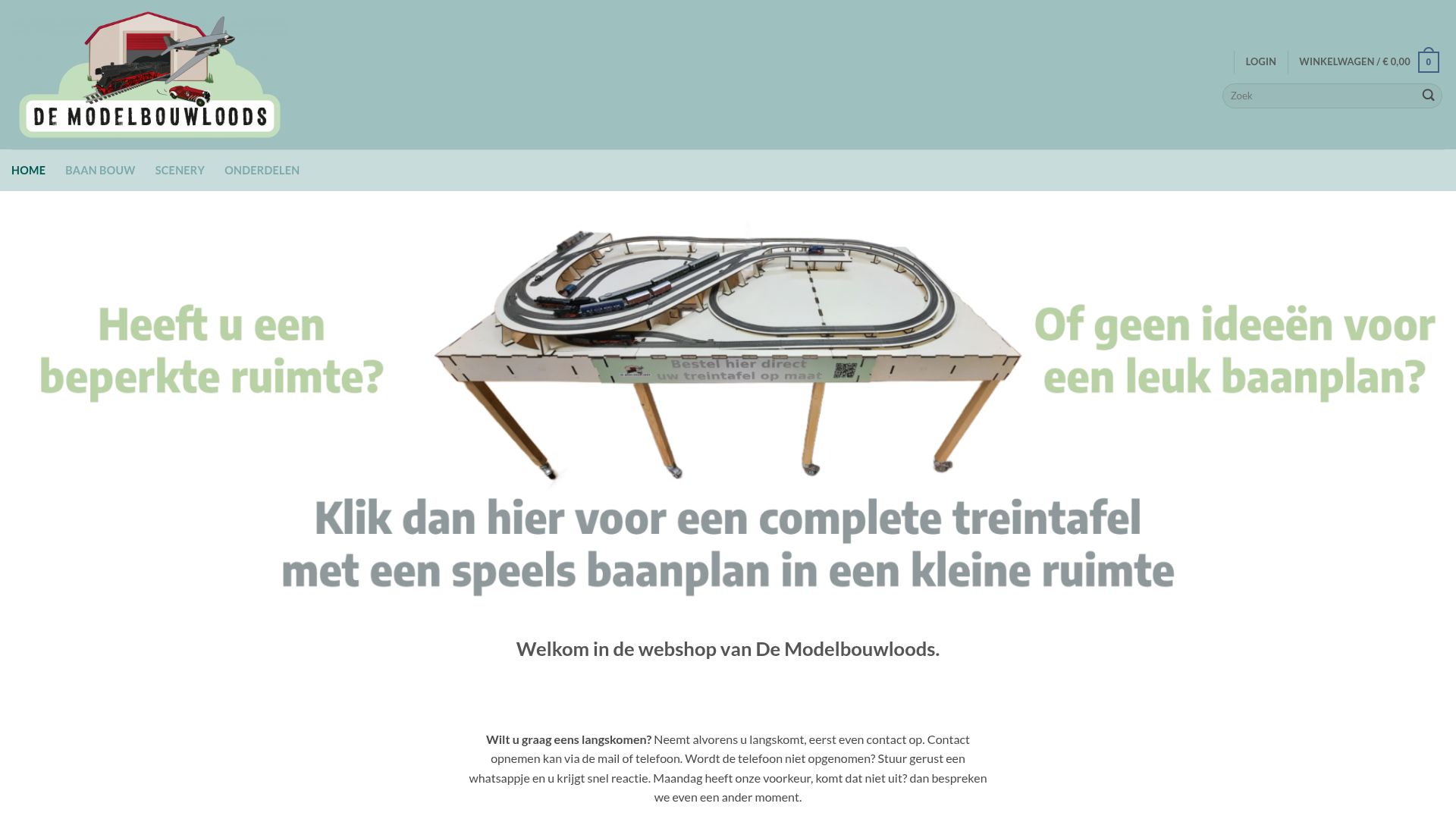 Screenshot van demodelbouwloods.nl
