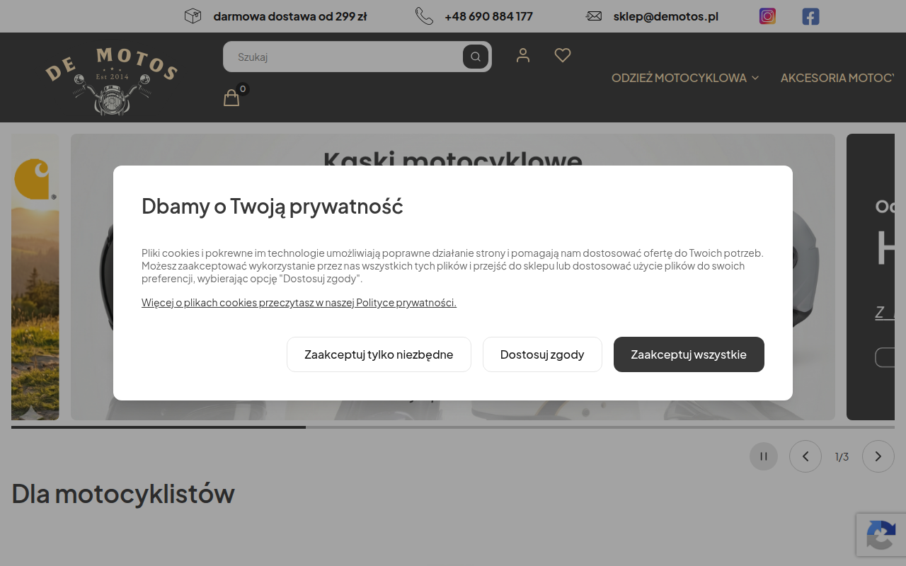 Screenshot van demotos.pl