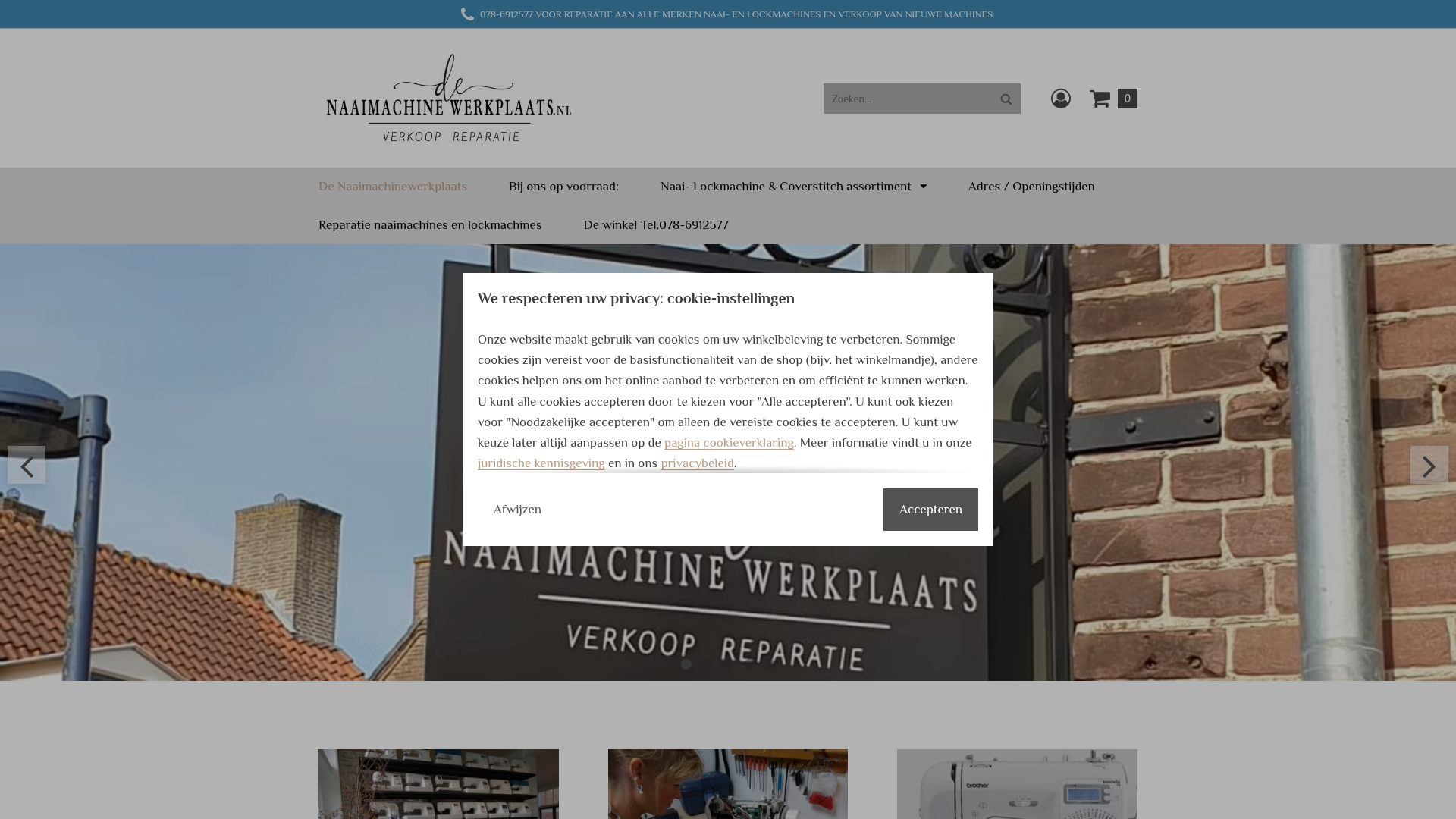 Screenshot van denaaimachinewerkplaats.nl