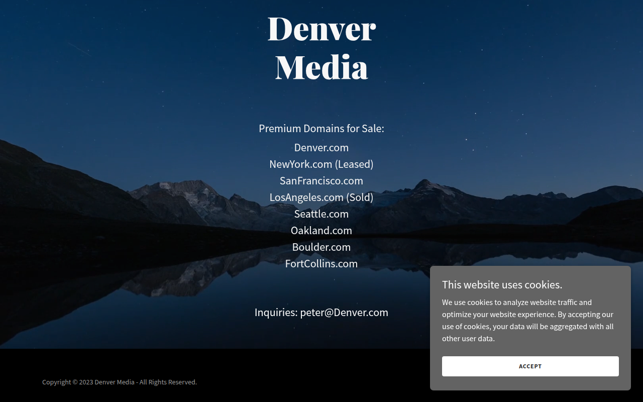 Screenshot van denver.com