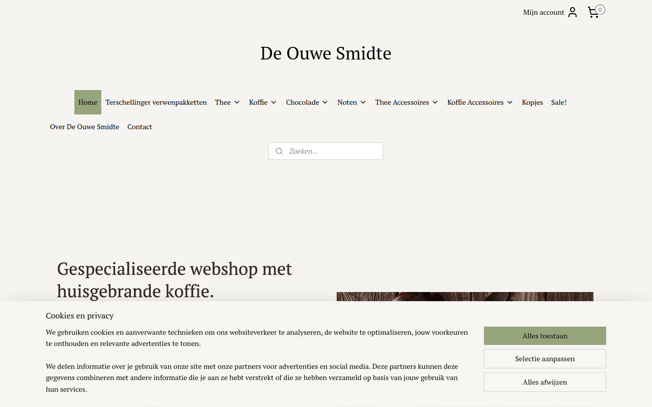Screenshot van deouwesmidte.nl