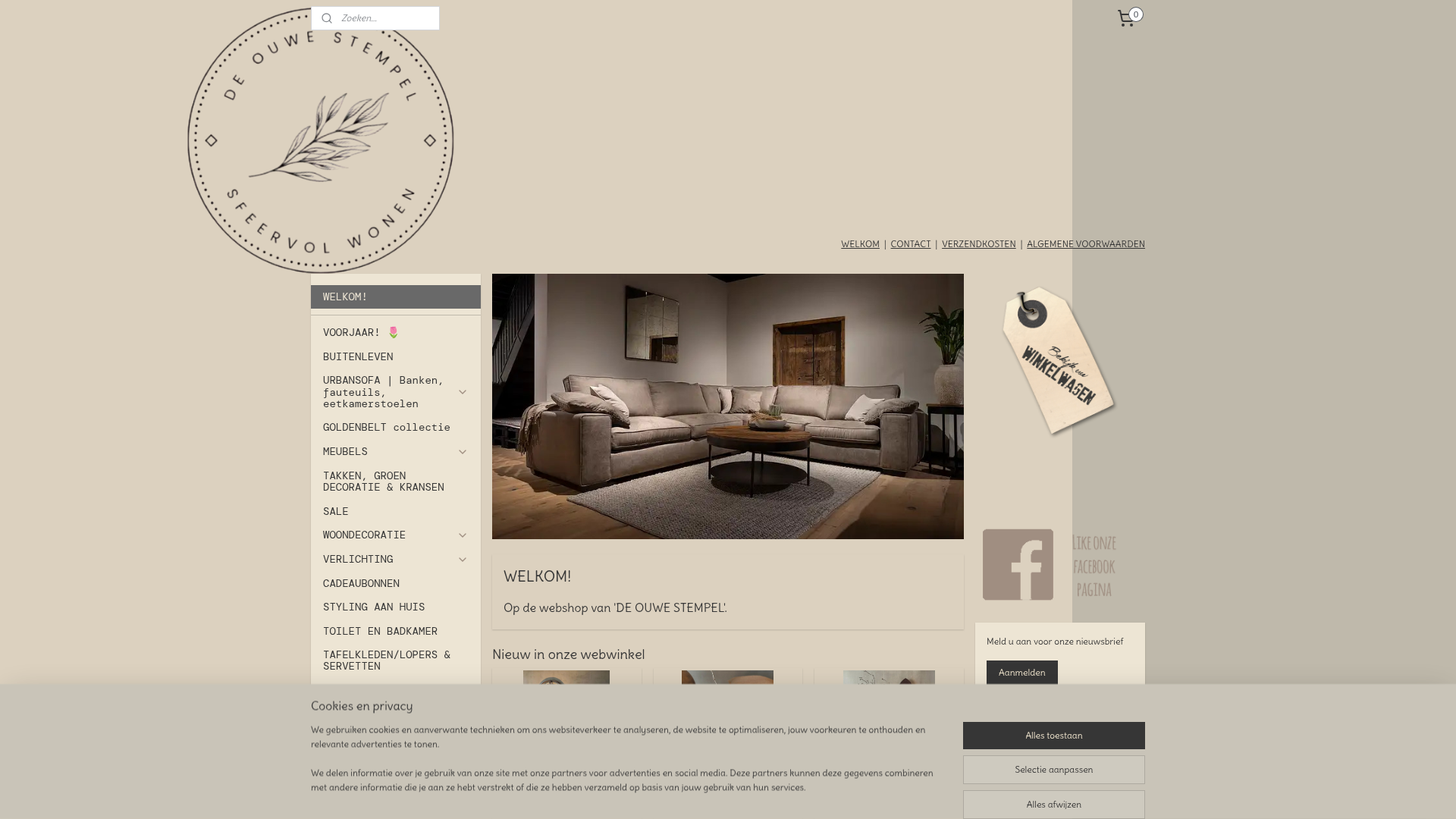 Screenshot van deouwestempel.nl