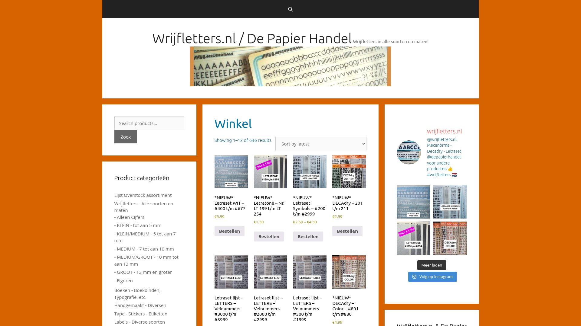 Screenshot van depapierhandel.com