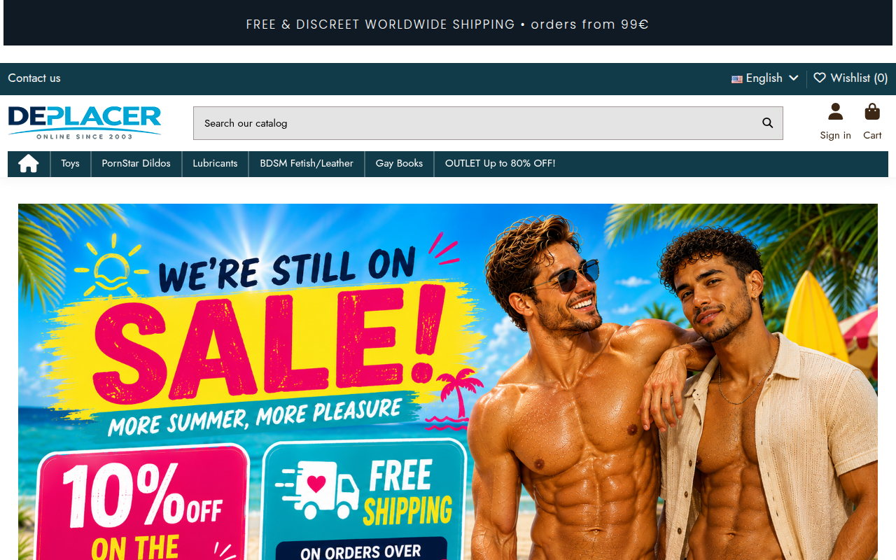 Screenshot van deplacer.com