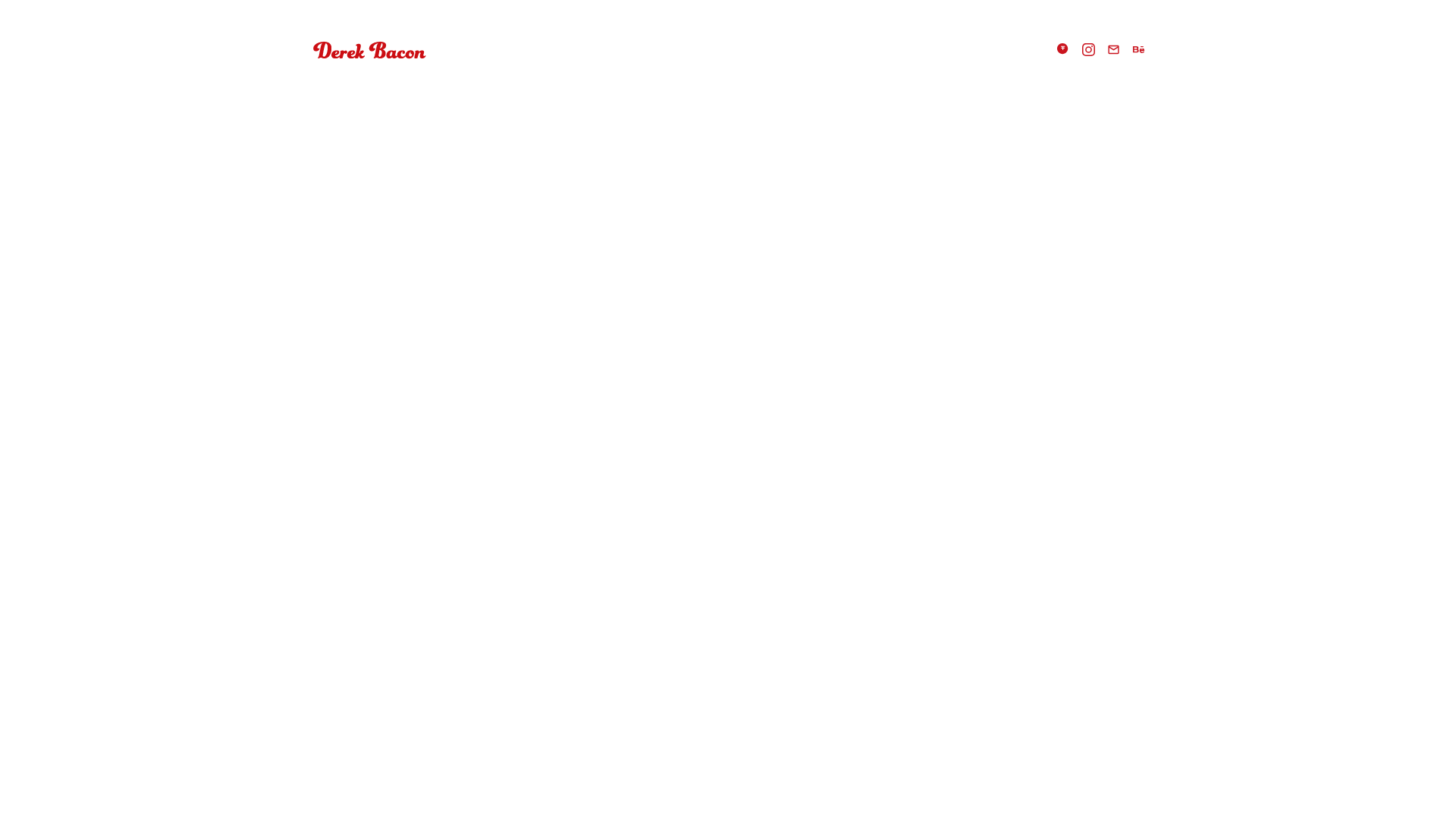 Screenshot van derekbacon.com