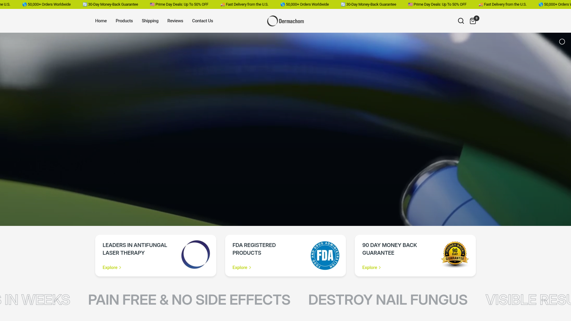 Screenshot van dermachom.com
