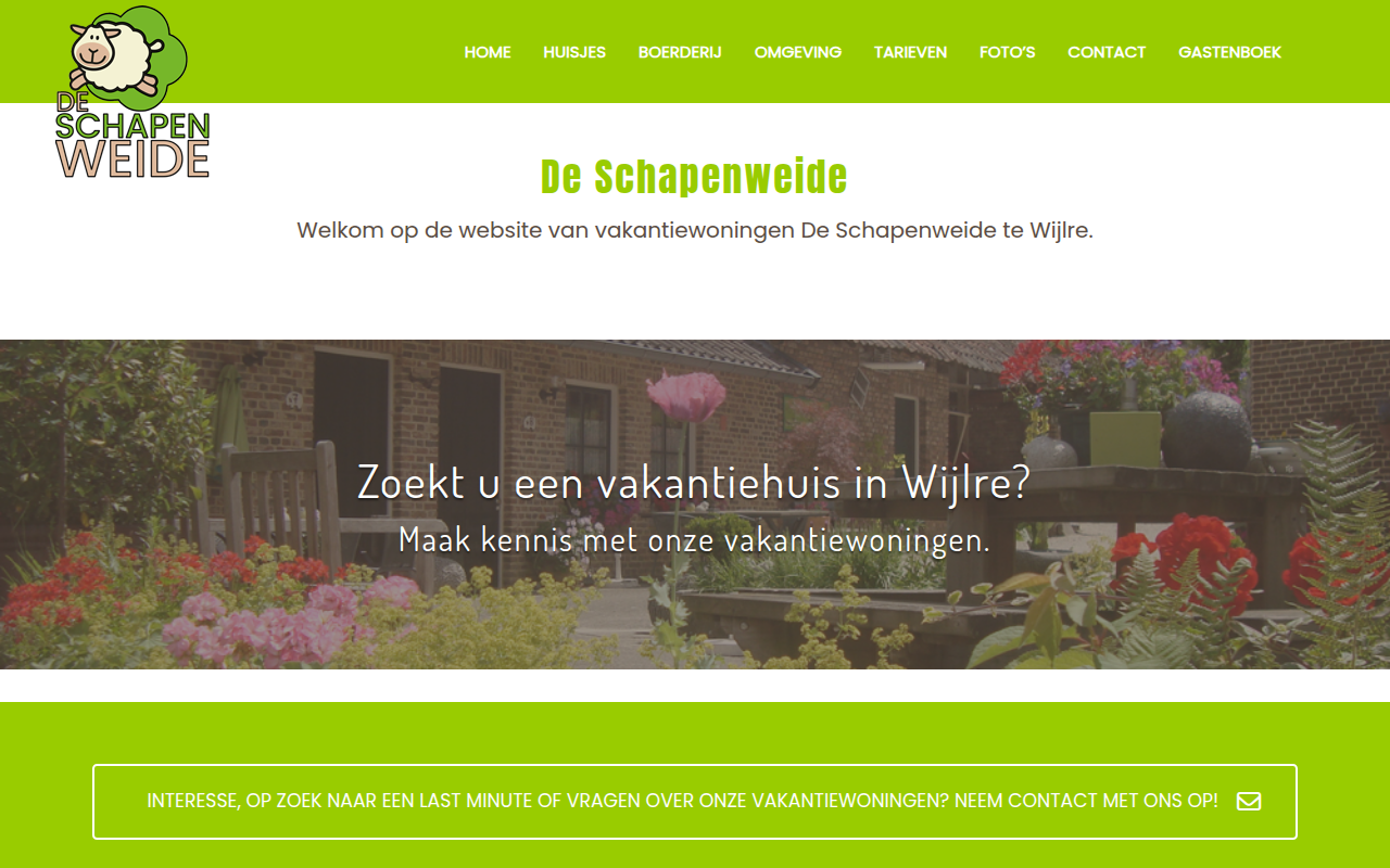Screenshot van deschapenweide.nl