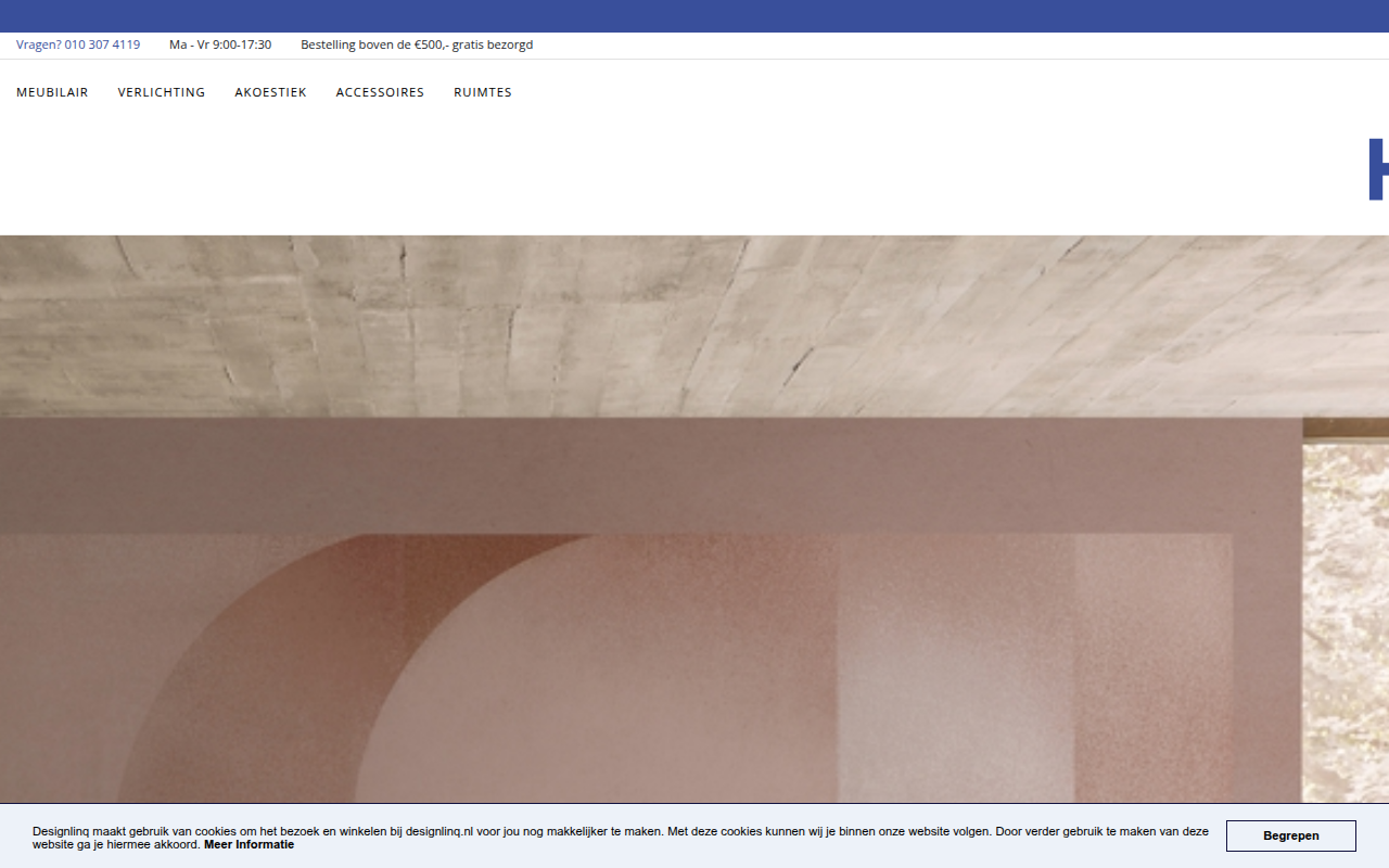 Screenshot van designlinq.nl