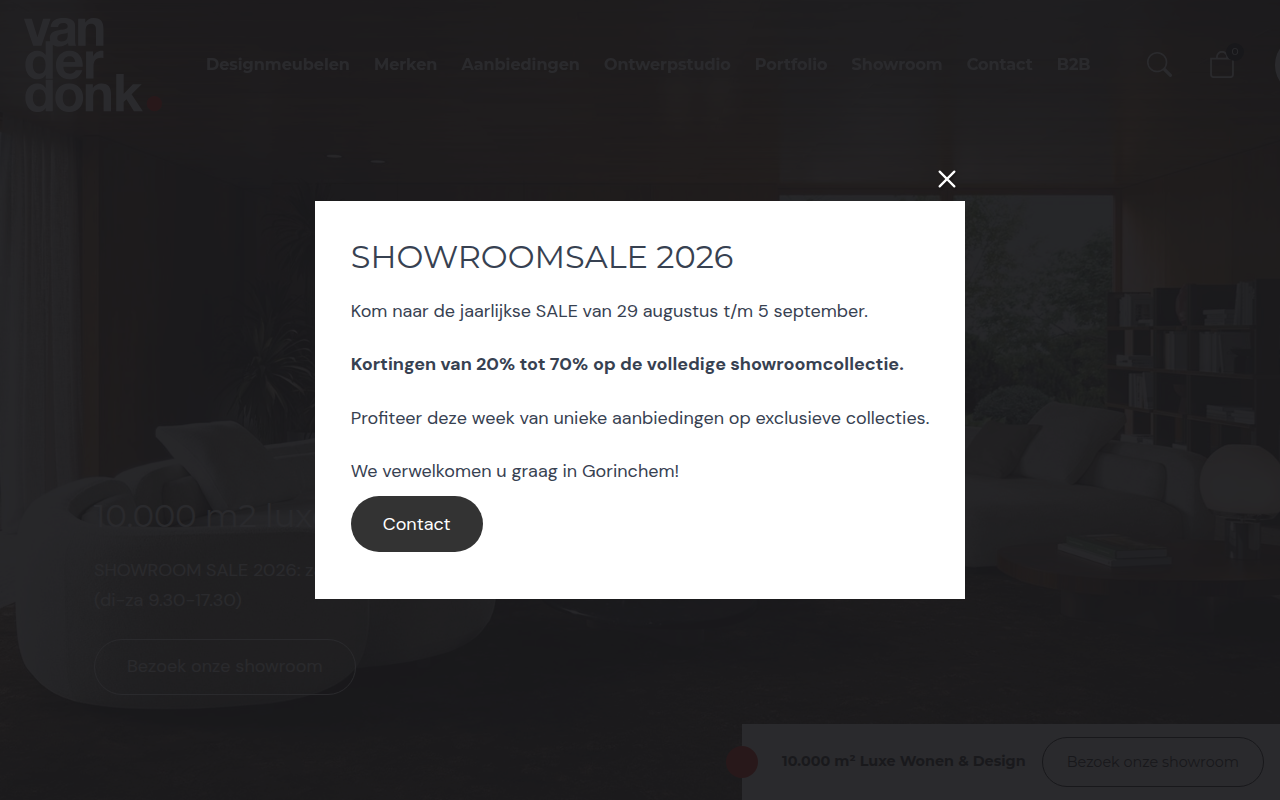 Screenshot van designmeubels.nl