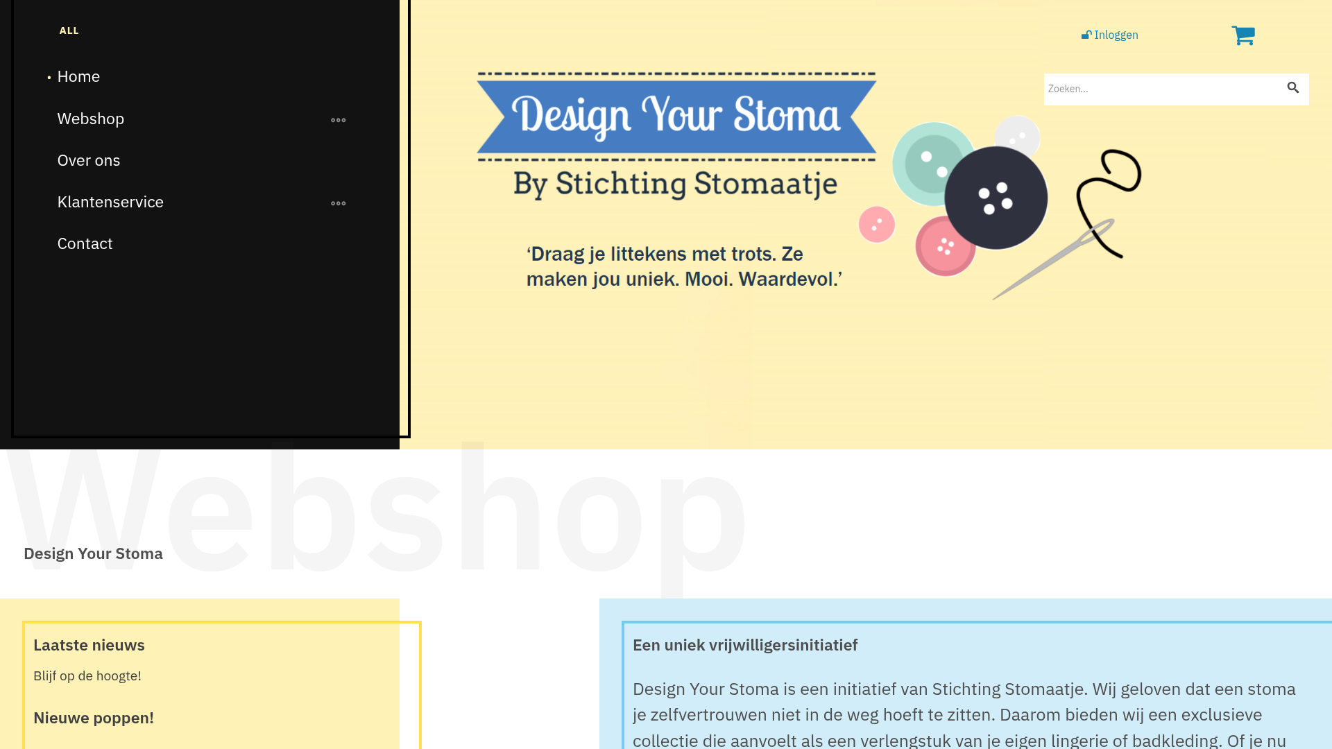 Screenshot van designyourstoma.nl