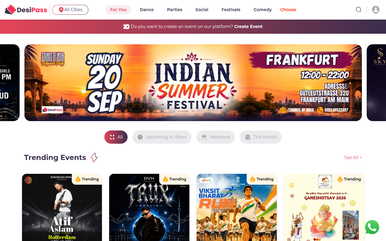 Screenshot van desipass.com