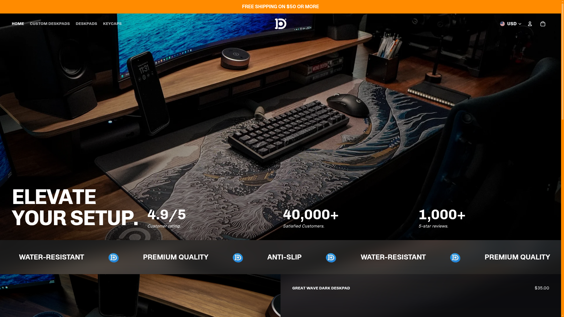 Screenshot van deskr.co