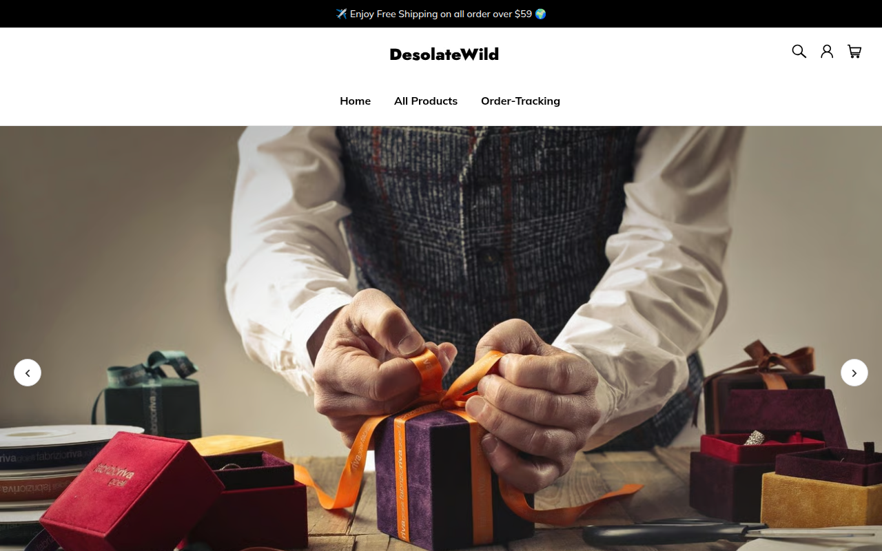 Screenshot van desolatewild.com