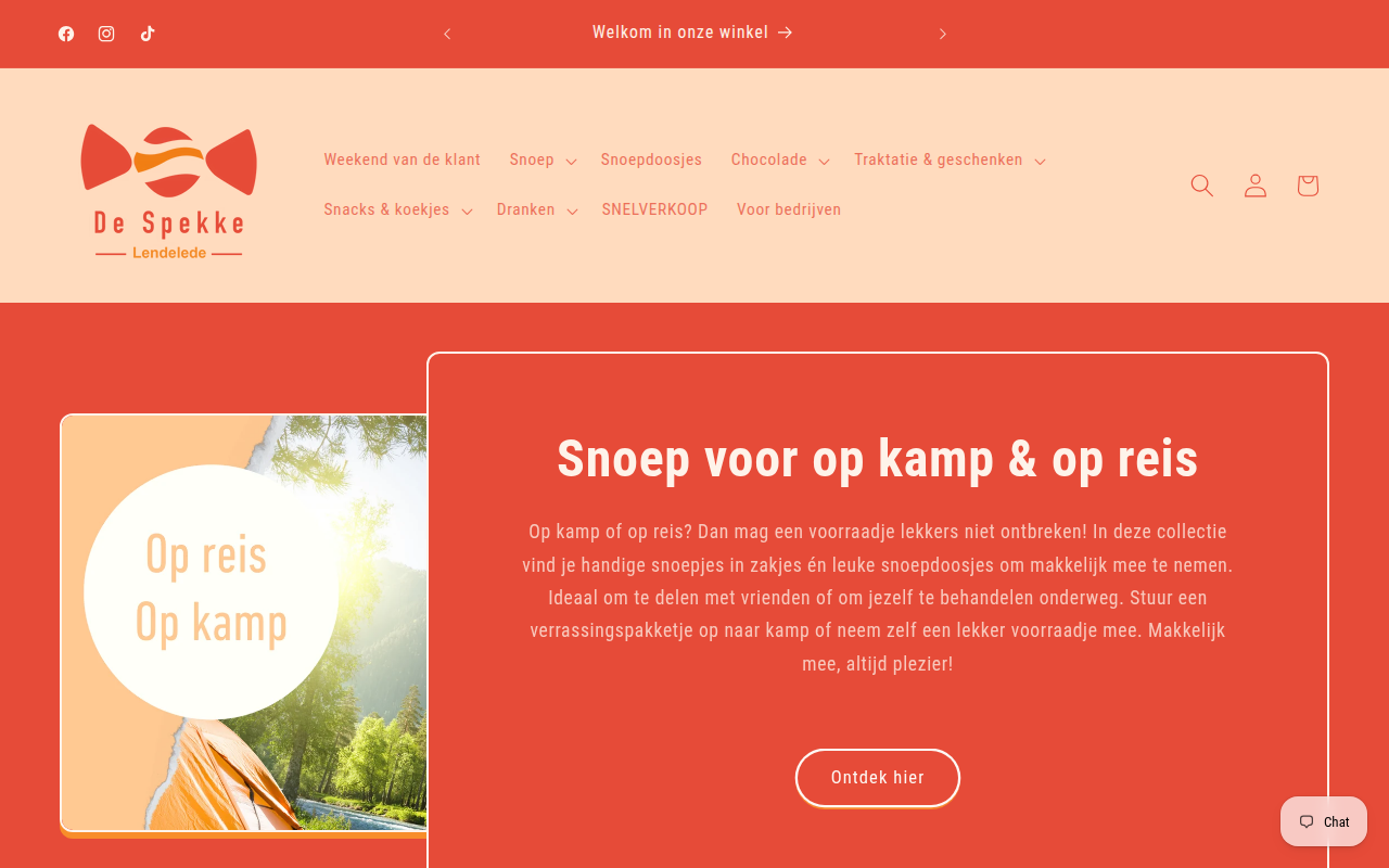 Screenshot van despekke-lendelede.be