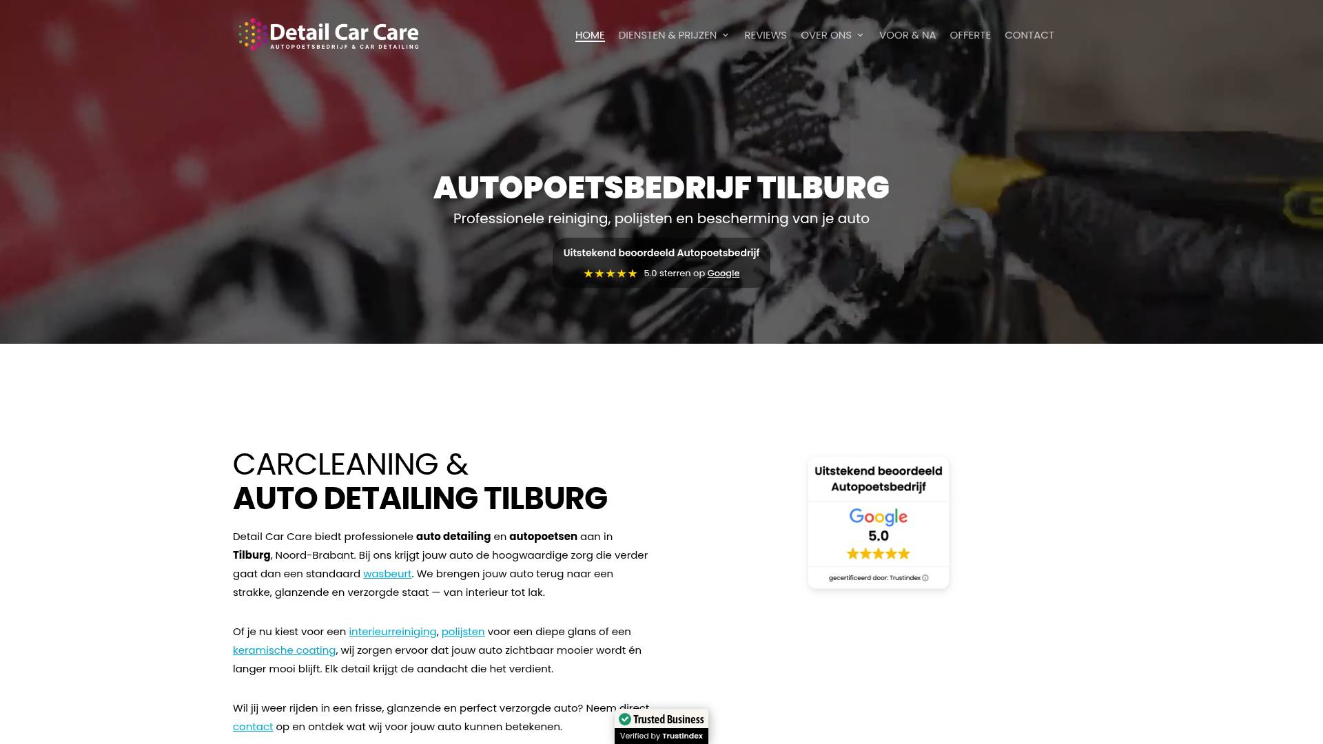 Screenshot van detailcarcare.nl