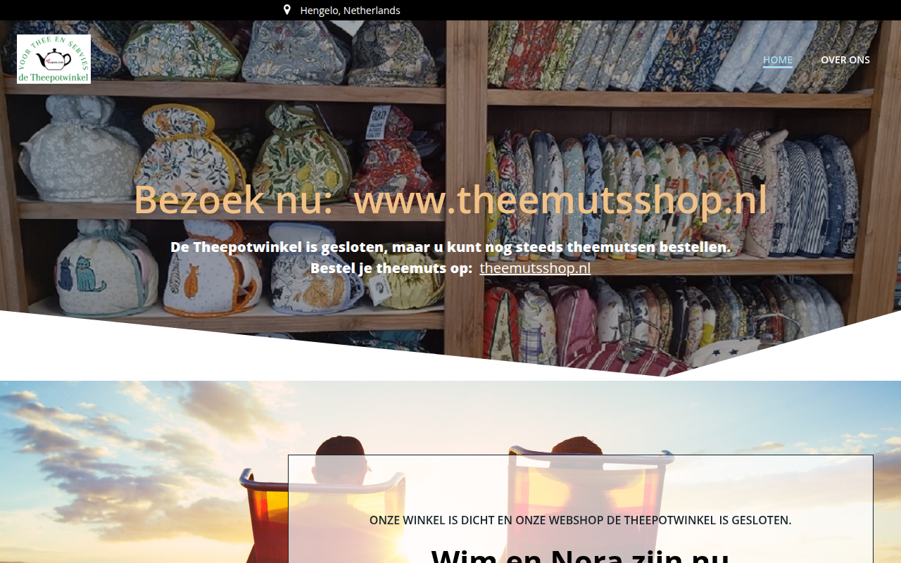 Screenshot van detheepotwinkel.nl