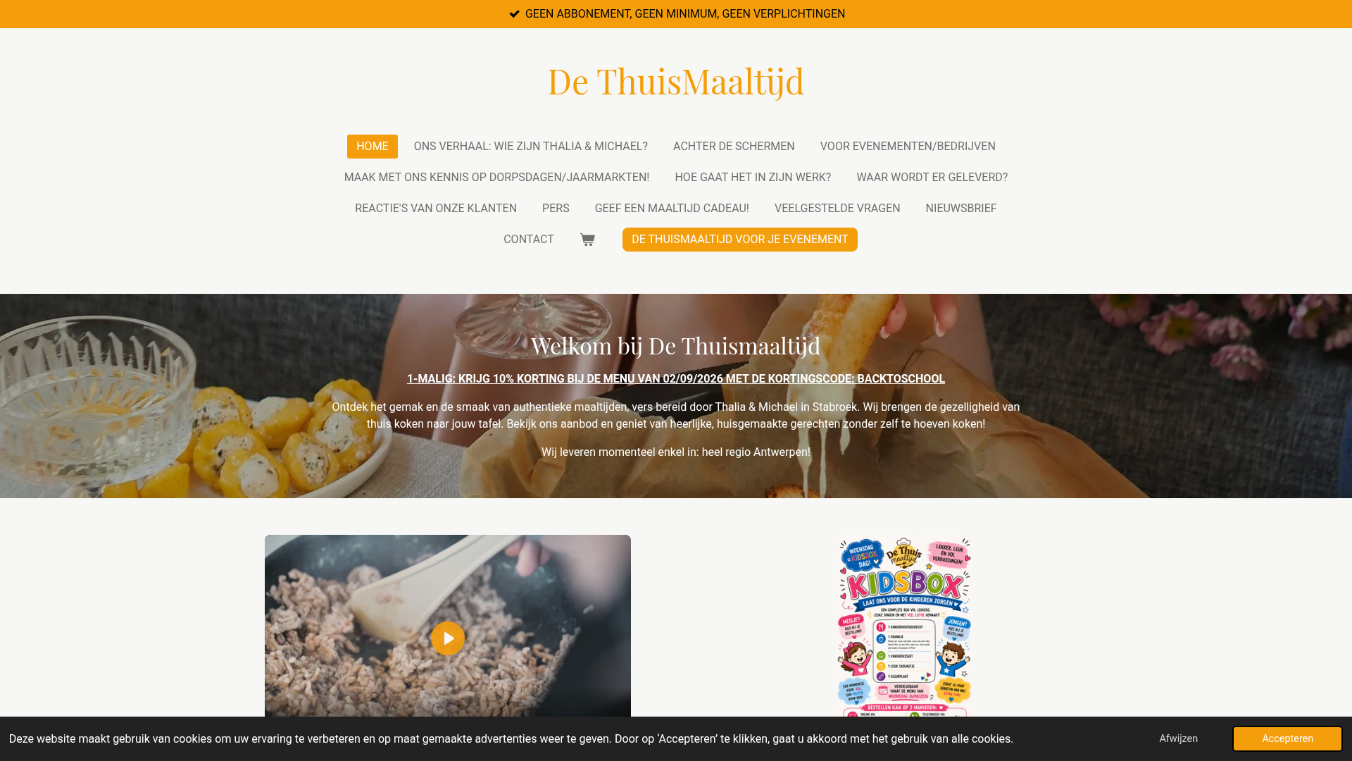 Screenshot van dethuismaaltijd.be