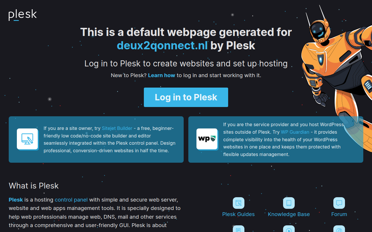 Screenshot van deux2qonnect.nl